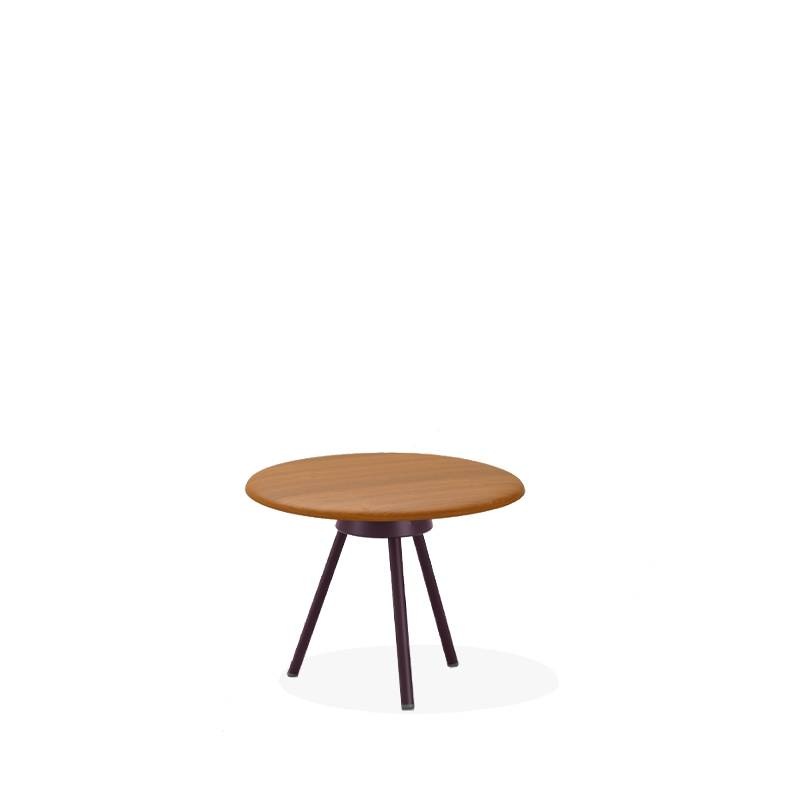 Fast Zebra Beistelltisch Ø 62 cm, Tischplatte Iroko
