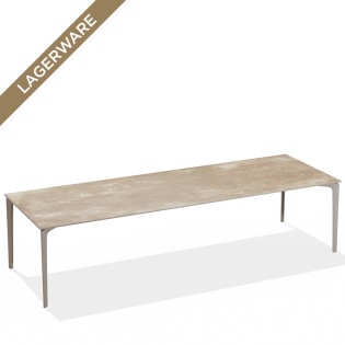 Fast Allsize Tisch 301 x 101 cm, taupe / Keramik haselnuss