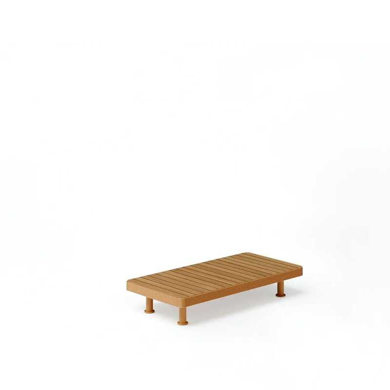 Fast Unduetre Couchtisch 100x50 cm Teak