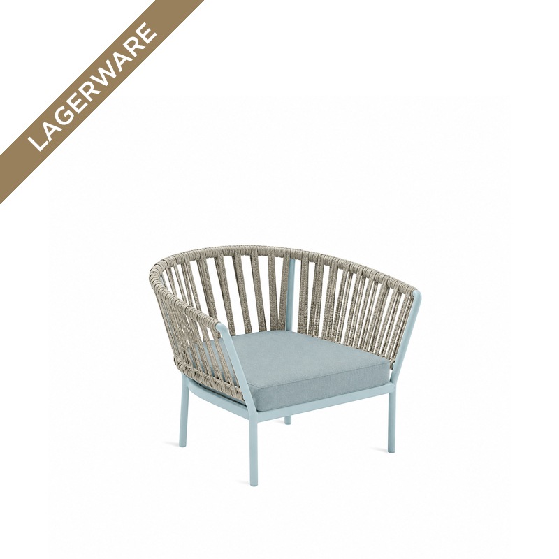 Fast RIA Lounge-Sessel, light blue/ moon