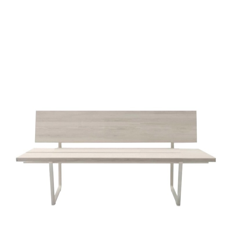 Fast New-Wood Plan 2-Sitzer Bank mit Rückenlehne