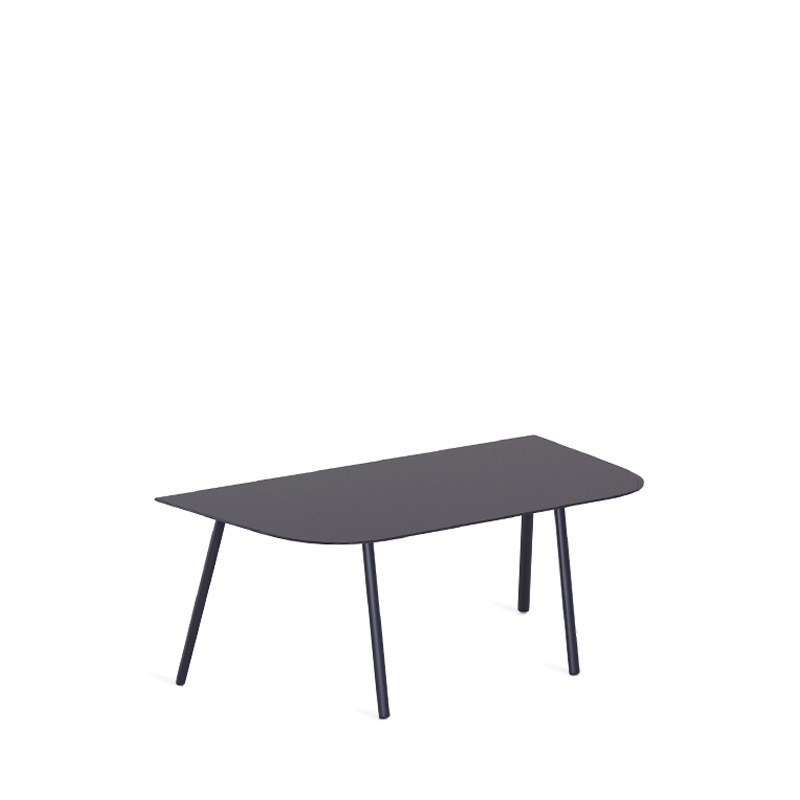 Fast MOSAIKO Couchtisch, halbrund
